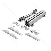 Výsuv k potrav.košu 255K, nosnosť: 120kg, pre sirku: 600mm, Grey / SIGE