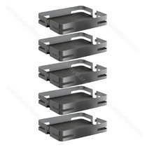 Košíkový set k potrav.košu 255, MATERIA ,počet políc: 5ks, Antracit