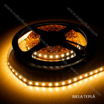 LED PAS 24V 2835 IP20, 120LED/m, š-8mm, L-5m,(1m=24W)18-20 LM, biela teplá/TOP LED PAS 24V 2835 IP20, 120LED/m, š-8mm, L-5m,(1m=24W)18-20 LM, biela teplá/TOP
