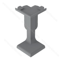 Gripless LIGHT uholník vonkajší na profil typ "C" RAL 9007