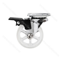 Transparentné koliesko OTO fi50mm splatničkou a brzdou Transparentné koliesko OTO fi50mm splatničkou a brzdou