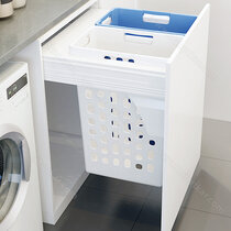 Výsuvný Kôš na bielizeň 562-568x506x570mm,70l, biely 