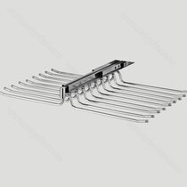 Výsuvný vešiak 18 ramenný na nohavice typ V pre širku 700mm (470x670x150 mm)