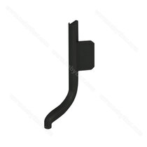 Gripless- uholník na profil typ -"L", 90° vonkajší,čierny  plast