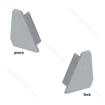 LED PROFIL - 16x13mm Rohový, Profil - hliník, koncovka sivá /CP LED PROFIL - 16x13mm Rohový, Profil - hliník, koncovka sivá /CP