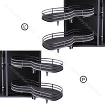 Erg.roh.kôš ASTON "100" 2 pol. s tlmením, antracit / Iron Line