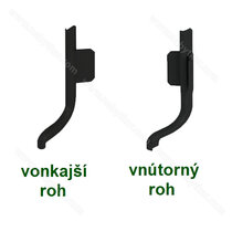 Gripless- uholník na profil typ -"L", 90°, čiena Gripless- uholník na profil typ -"L", 90°, čiena