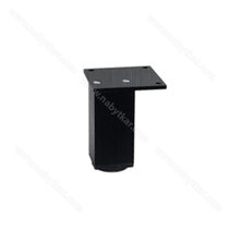 Nábytk.noha N 45X45 B 100mm,  brúsená čierna  s reguláciou /Zobal Nábytk.noha N 45X45 B 100mm,  brúsená čierna  s reguláciou /Zobal