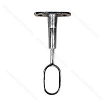 Držiak vešiakovej tyče stopkový prechodový, s reg. nikel/ LC Držiak vešiakovej tyče stopkový prechodový, s reg. nikel/ LC