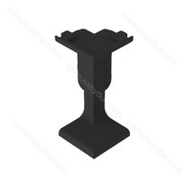 Gripless LIGHT uholník vonkajší na profil typ "C" čierny