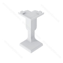 Gripless LIGHT uholník vonkajší na profil typ "C" biely