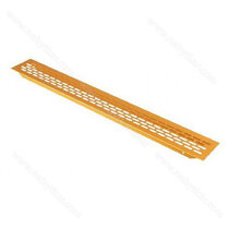 Ventilačná mriežka 80 x 480 mm,  matné zlato  Ventilačná mriežka 80 x 480 mm,  matné zlato