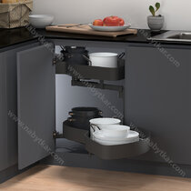 Erg.roh.kôš ASTON LUX "90" 2 pol. pravý s tlmením, antracit / Iron Line