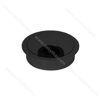 Prechodka kábla, kovová čierna  fi 60 mm