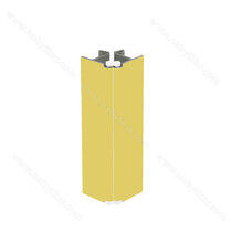 Roh k coklovej lište H-100, zlatá matná