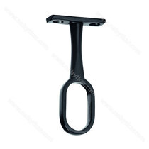 Držiak vešiakovej tyče stopkový prechodový, bez reg. čierny Držiak vešiakovej tyče stopkový prechodový, bez reg. čierny