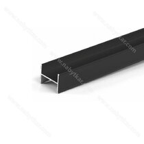Spojovací profil DOMUS 3m čierna matná /Laguna