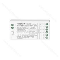 LED dialkový prijímač 3v1  RGB,RGBW,CCT 12V,WIFI+2.4G,  biely LED dialkový prijímač 3v1  RGB,RGBW,CCT 12V,WIFI+2.4G,  biely