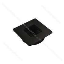 Madlo zápustné F036 40x40x12 mm, čierny mat  Madlo zápustné F036 40x40x12 mm, čierny mat