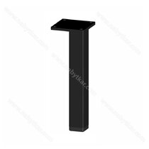 Nábytková noha NS45-18x18x120 mm-L2 s reguláciou, čierna / Gamet  Nábytková noha NS45-18x18x120 mm-L2 s reguláciou, čierna / Gamet