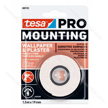 Montážna páska . 1,5m x 19mm , biela  /TESA Montážna páska . 1,5m x 19mm , biela  /TESA