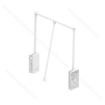 Sklopný vešiak 890-122 cm, chróm- biely Sklopný vešiak 890-122 cm, chróm- biely