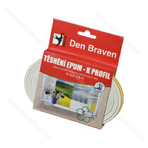 Tesniaci profil- K (E) 9x4x6m biely EPDM (Mappy) / Den Br. Tesniaci profil- K (E) 9x4x6m biely EPDM (Mappy) / Den Br.