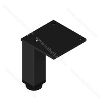 Nábytk.noha N 30X30 B 100mm, čierna s reguláciou /Zobal Nábytk.noha N 30X30 B 100mm, čierna s reguláciou /Zobal