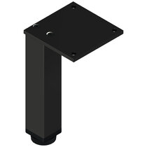 Nábytk.noha N 30X30 B 150mm, čierna s reguláciou /Zobal Nábytk.noha N 30X30 B 150mm, čierna s reguláciou /Zobal
