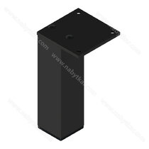 Nábytk.noha N 45X45 B 160mm, čierna /Zobal Nábytk.noha N 45X45 B 160mm, čierna /Zobal