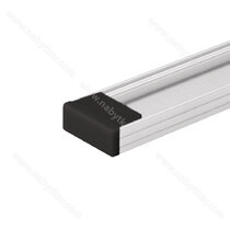 LED PROFIL - 06x16mm, Koncovka plastová do 3m profilu čierna /LC