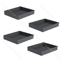 341PRO Koše  (sada 4 ks ) 900 x 480 pre šírku dvierí 450 mm, ANTRACIT  / SIGE