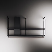 Odsávač pár OFIUCO 90 HOOD čierny, montáž na stenu 