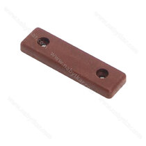 Klzák plastový, svetlo hnedý dvojdierový, 50x13x5 mm (1bal-200)