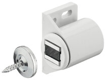 Häfele Magnet, přídržná síla 3,0–4,0 kg, na priskrutkovanie, kulatá, biiela Häfele Magnet, přídržná síla 3,0–4,0 kg, na priskrutkovanie, kulatá, biiela
