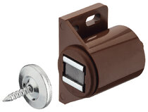 Häfele Magnet, přídržná síla 3,0–4,0 kg, na priskrutkovanie, kulatá, hnedá Häfele Magnet, přídržná síla 3,0–4,0 kg, na priskrutkovanie, kulatá, hnedá