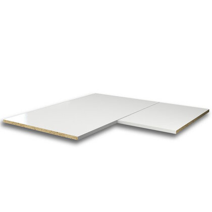 Polica S52 do spodnej roh. skrinky lámacej 940x940, biela Polica S52 do spodnej roh. skrinky lámacej 940x940, biela