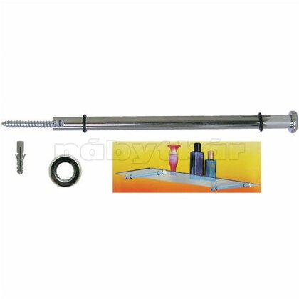 Dlhá 955.100.02,na 200mm poličku, inox /Nábytkár