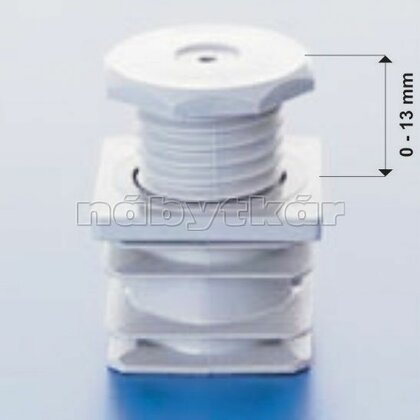 Regulátor plastový 45x45 h-2, sivý /Zobal