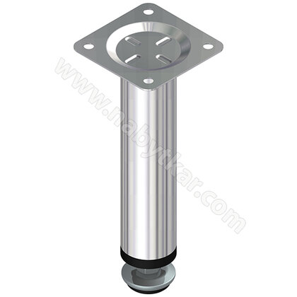 Nábytk.noha 150mm Fi25 10kg, chróm / Gt