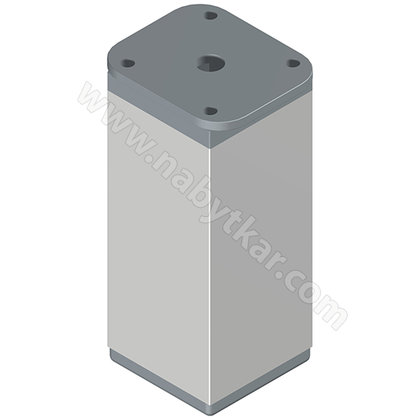 Nábytk.noha NA6 40x40 h- 100, hliník