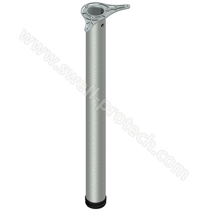 Stol.noha 60/710mm, striebro RAL9006 /Swell