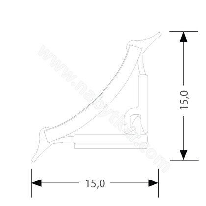 Lišta tesn.na prac. dosku COMPAKT LINE