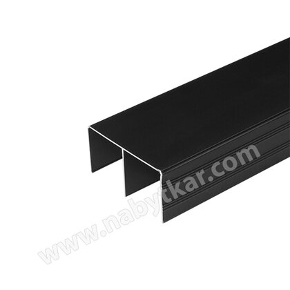 Vrchná koľaj 8846, čierna lesklá/Laguna