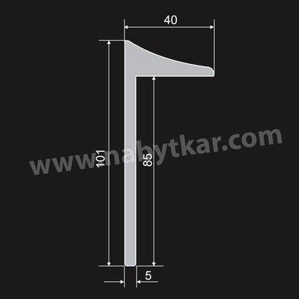 Sten-predel -  Držiak steny na prac.stôl L = 50mm