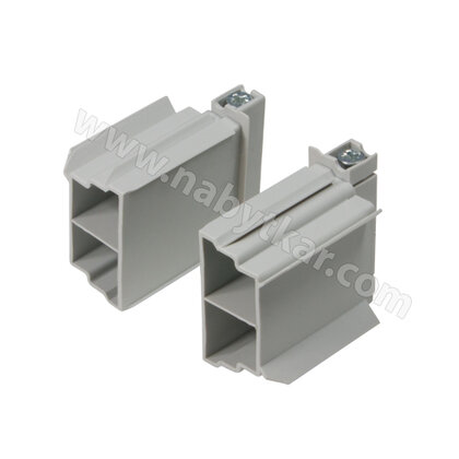 Krytka do zamkovej lišty s brzdou, sivá Krytka do zamkovej lišty s brzdou, sivá