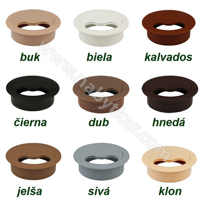 Prechodka kábla s krytkou ø 60 plast