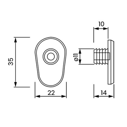 Klapačka elipsová Klapačka elipsová