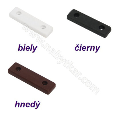 Klzák plastový, dvojdierový, 50x13x5 mm (1bal-200)