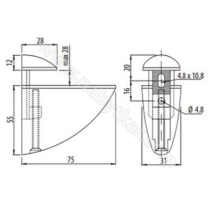 Podperka PELIKÁN STREDNÝ Podperka PELIKÁN STREDNÝ